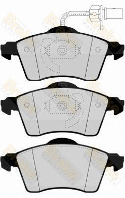 BRAKE ENGINEERING pa1568 -  Комплект тормозных колодок, дисковый тормоз